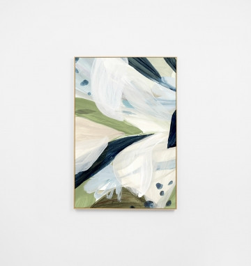 Spring Leaves Blue 1 Canvas