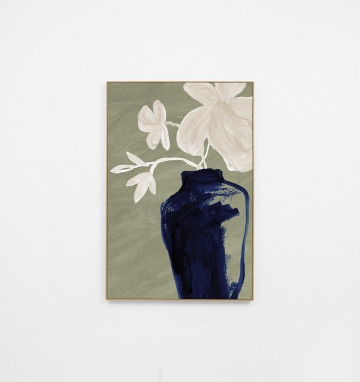 Vase Silhouette Sage 2 Canvas