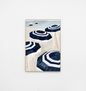 European Beach Blue 2 Canvas