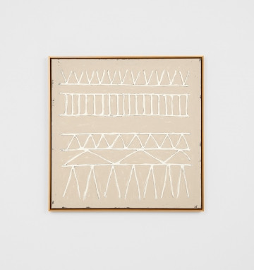 Matica 2 Natural Framed Painting 80 x 80