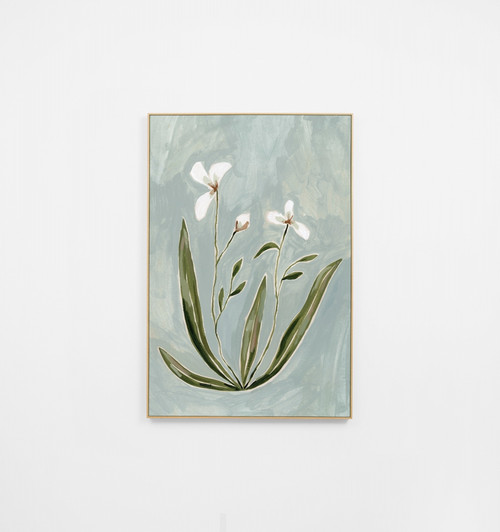 Dainty Blooms Blue 1 Canvas