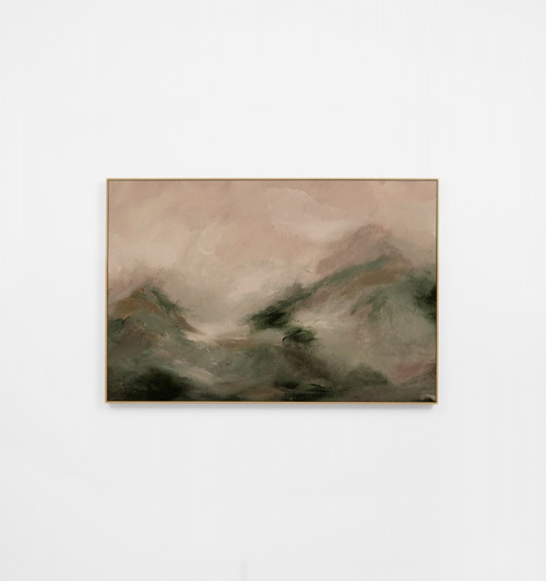Hazy Peaks Khaki Canvas