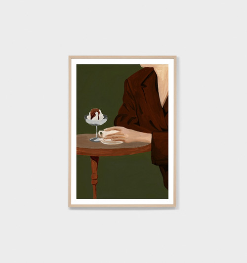 Evening Demitasse Olive Print