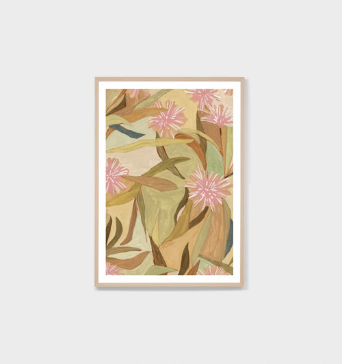 Expressive Wattle Khaki 1 Print