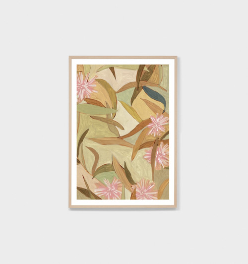 Expressive Wattle Khaki 2 Print