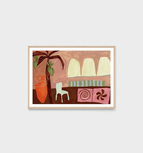 Island Motifs Clay Print