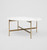 Rhonde Marble Coffee Table - Brass with Oval Top