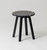 Enkel Marble Side Table: Black