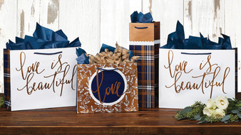 "Love is Beautiful" Gift Bags - Set of 4