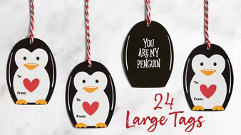 PENGUIN GIFT TAGS - SET OF 24