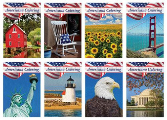 AMERICANA COLORING - 8 BOOK SET