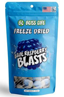 BLUE RASPBERRY BLASTS FREEZE DRIED CANDY