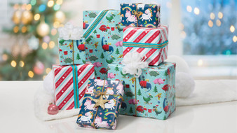 Holiday Kids 3 Roll Wrap