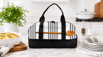 Farmhouse Stripe 2-Tier Potluck Tote