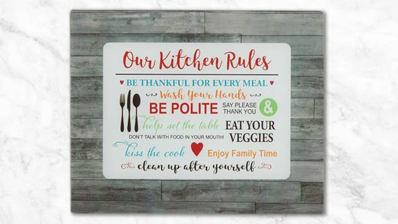 "Kitchen Rules" Surface Saver