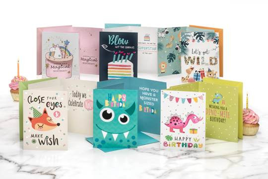 Kids Birthday Cards - Set Of 12