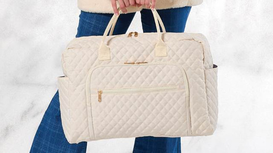 Quilted Commuter Trolly Tote