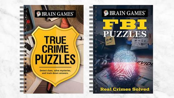 CRIME PUZZLE BOOKS - SET OF 2