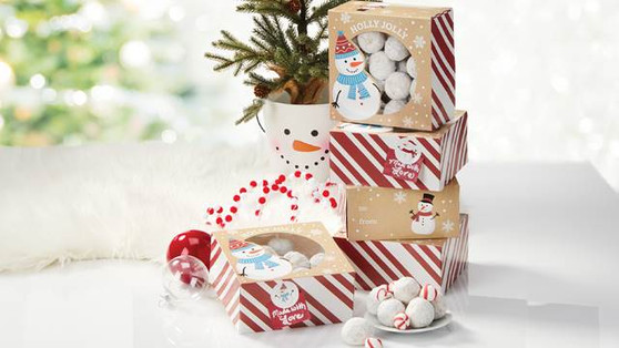 SNOWMAN WINDOW BOXES & STICKERS - 12PC SET