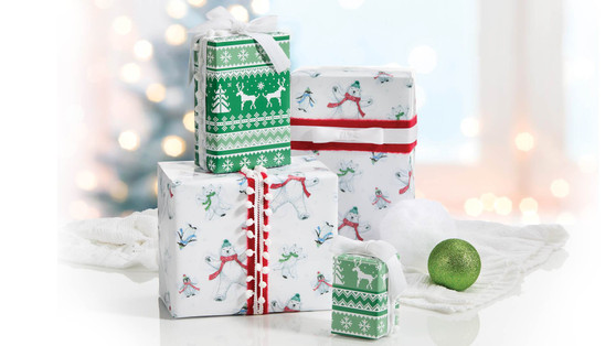 POLAR SNOW ANGLES JUMBO REVERSIBLE WRAP