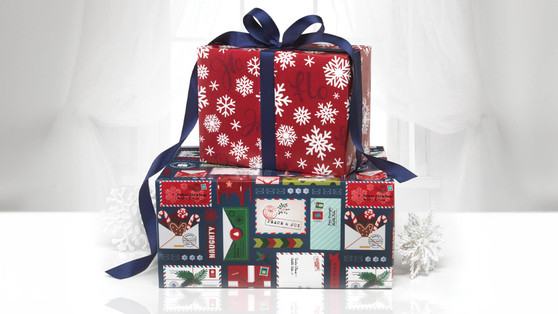 SANTA LETTERS REVERSIBLE WRAP