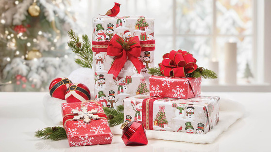 Snow  Family Jumbo Reversible Wrap
