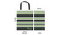 Oh Snap & Stripe Grocery Totes, Set Of 2