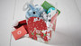 SNOWMAN JOY RIBBON FOIL TREAT BOXES - SET OF 8