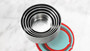 STAINLESS STEEL BOWLS W/LIDS - SET OF 5