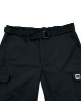 Men's Ripstop Cargo Shorts - Black - Belt