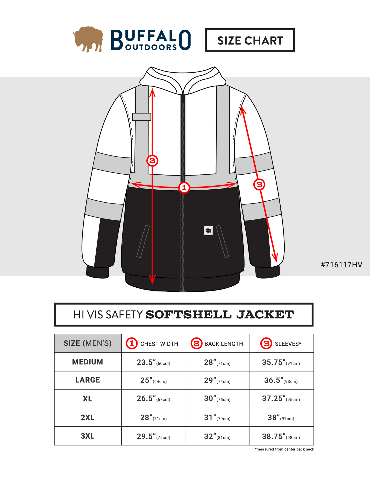 Buffalo Outdoors | Class 2 Hi Vis Safety Softshell Jacket