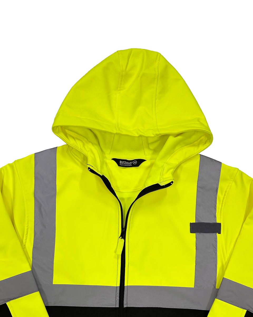 Buffalo Outdoors Class Hi Vis Safety Softshell Jacket