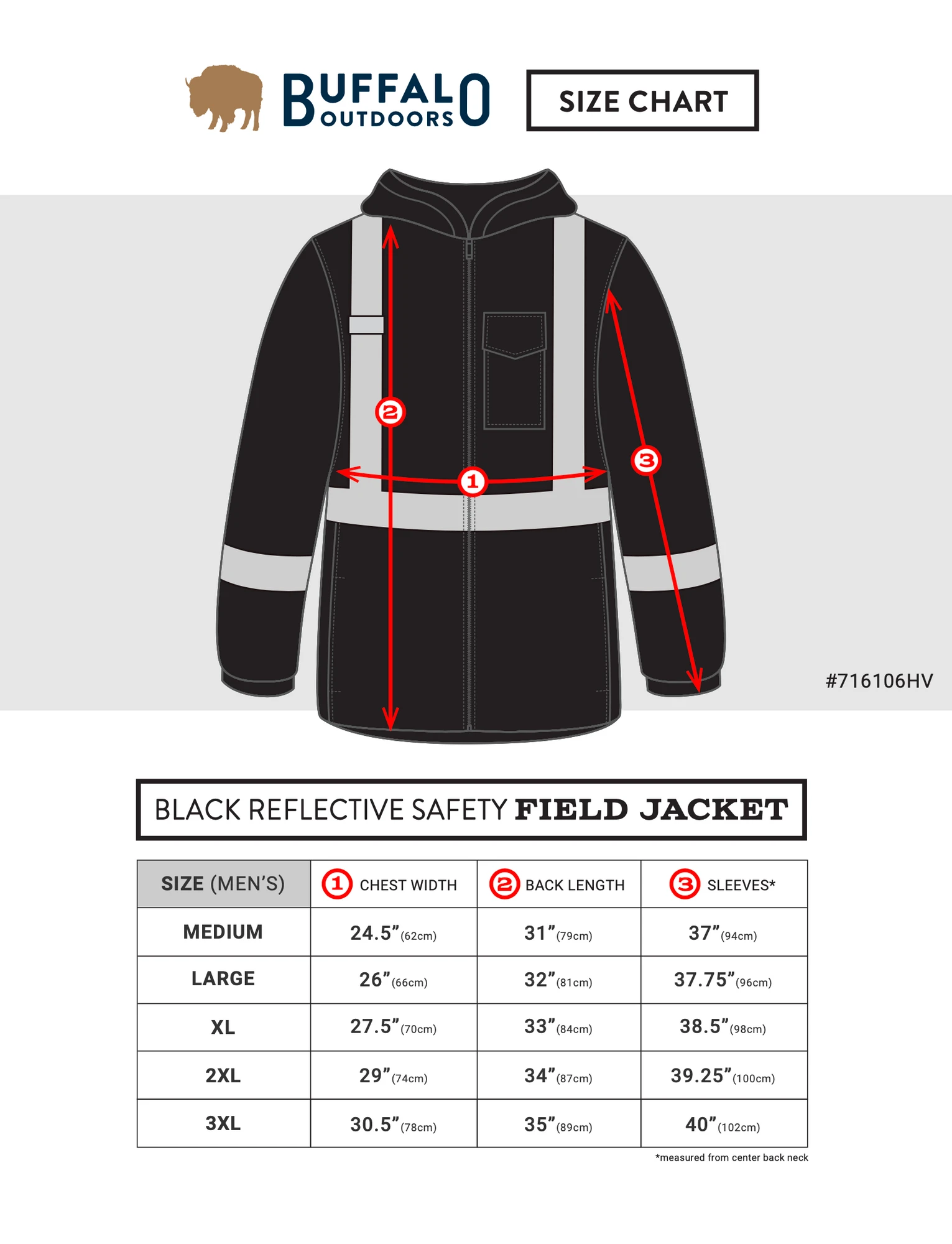 Buffalo Outdoors® | Reflective Safety Midweight Field Jacket