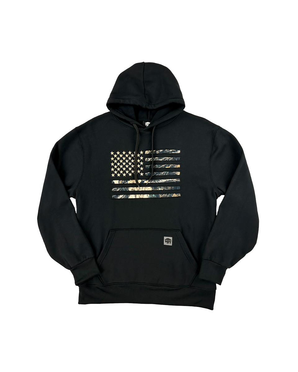 Buffalo Outdoors American Flag Hooded Sweatshirt