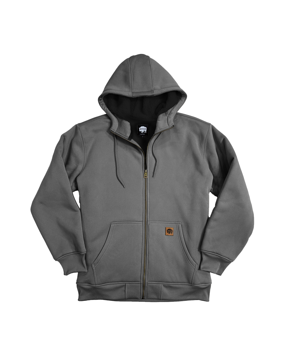 Buffalo Outdoors® Workwear | Men's Sherpa Lined Hooded Sweatshirt