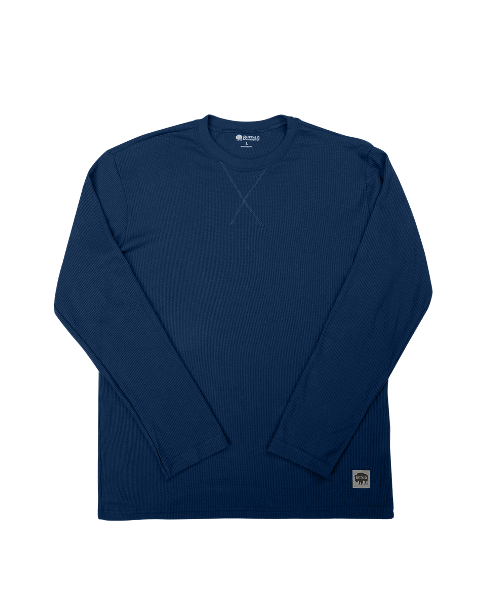 Buffalo Outdoors Long Sleeve Thermal Crewneck Black