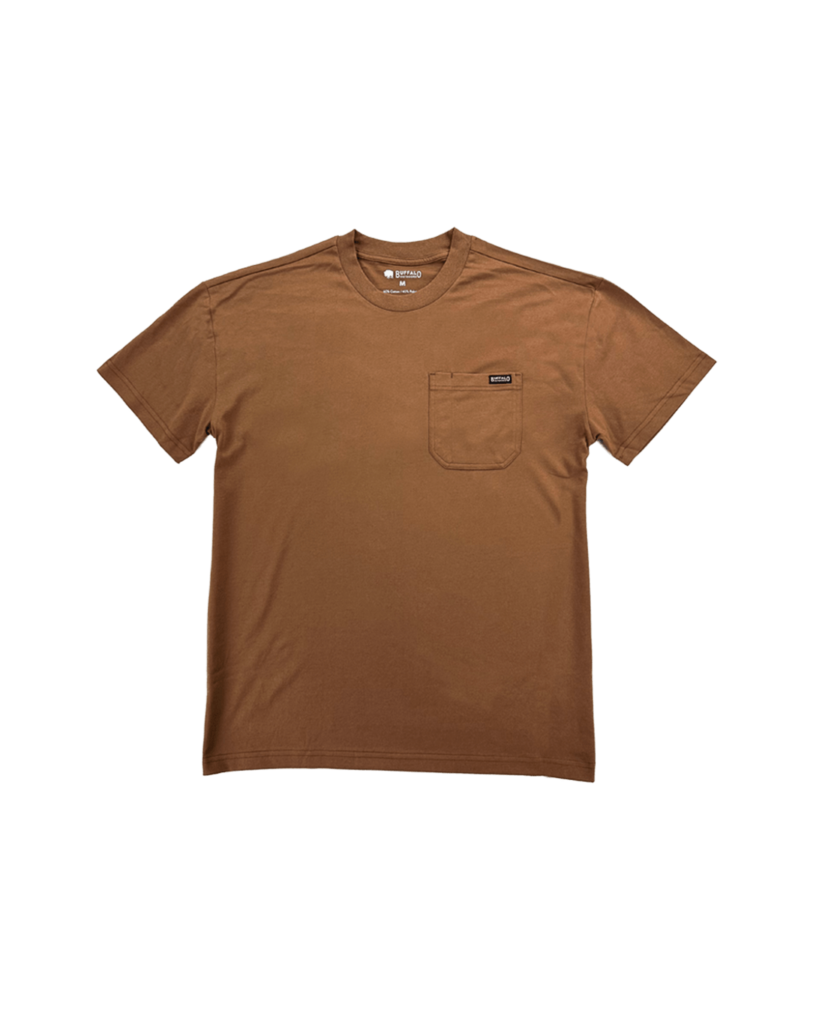 ★BROWNBREATH★ GROUNDWORK TAG TEE KHAKI Buffalo Outdoors® Workwear | Men's Heavyweight Pocket T-Shirt