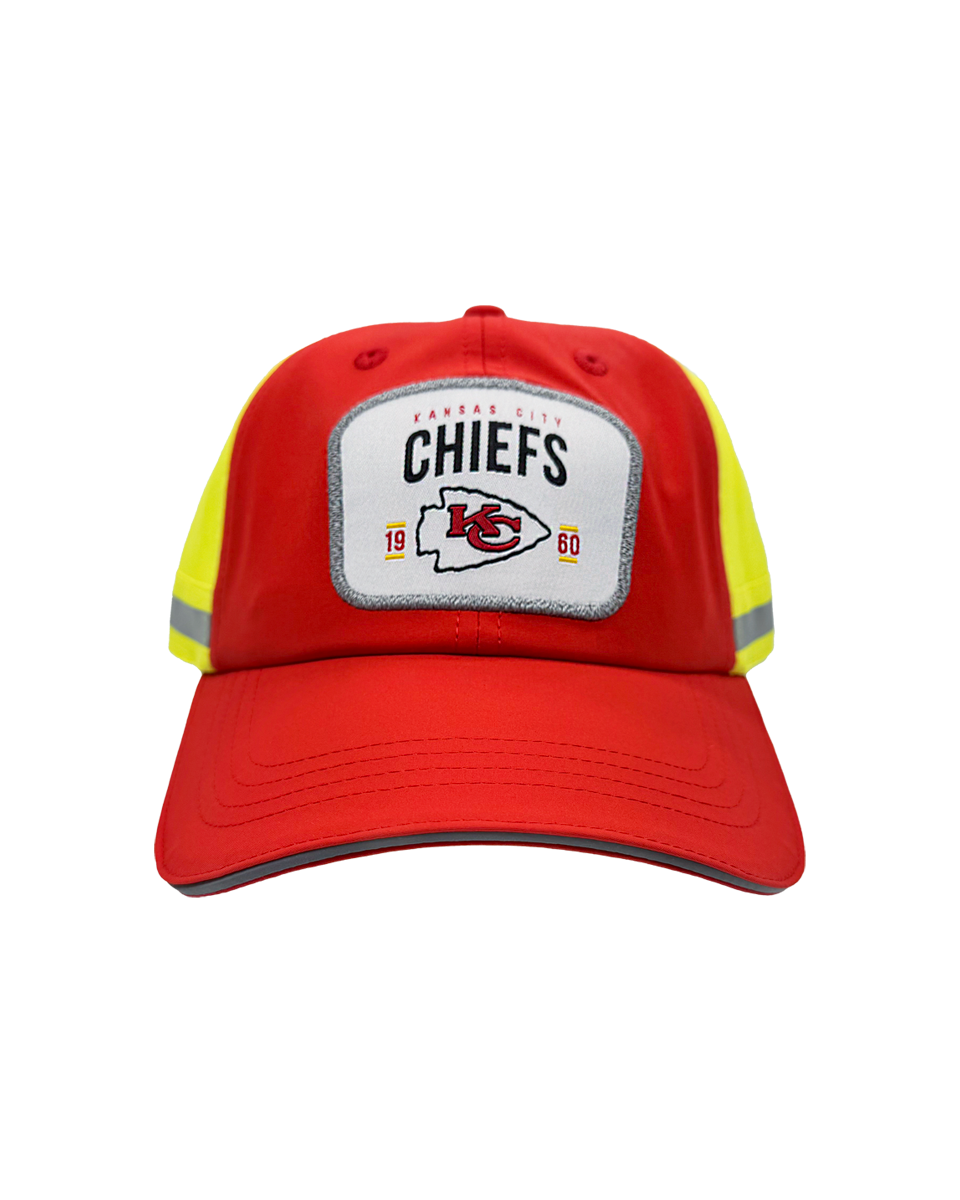 NFL Safety Reflective Patch Snapback Hat (Black, Yellow, Team Color)