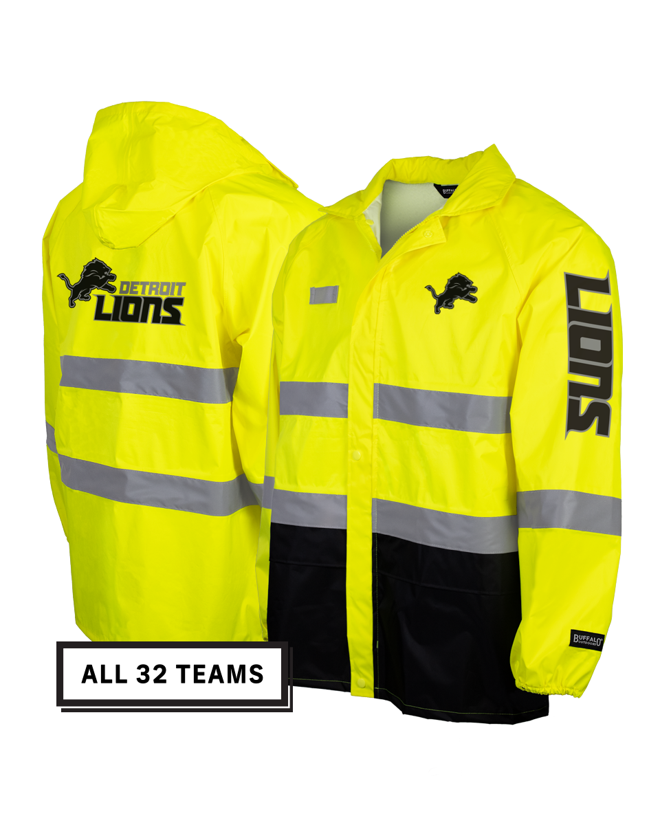 NFL Hi-Vis Safety Hooded Rainshell