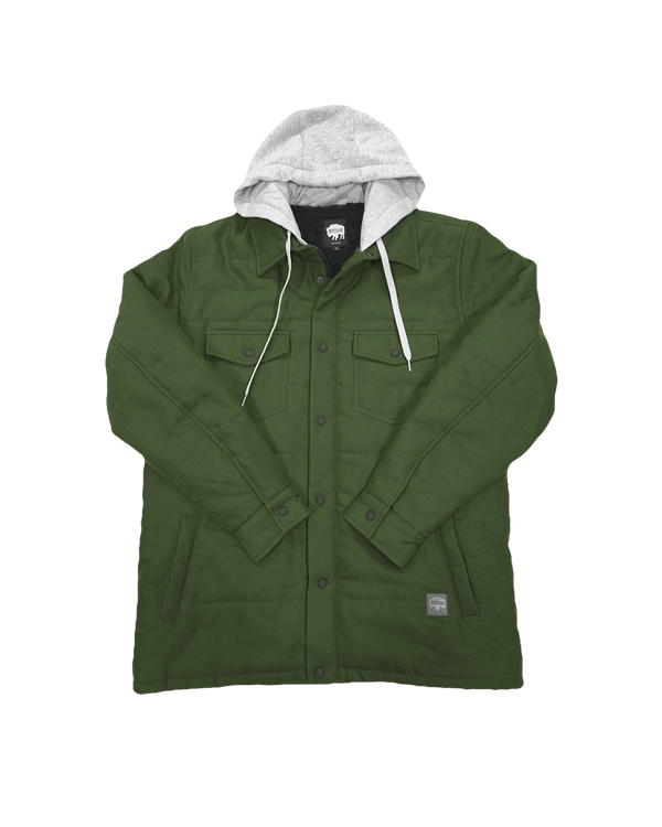 Buffalo Outdoors® Workwear Men's Sherpa Lined Shacket - Green