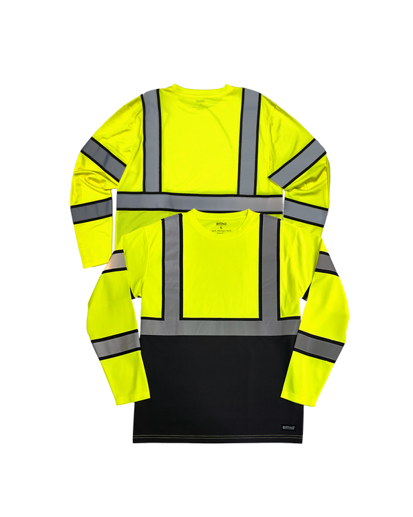 Buffalo Outdoors® Workwear Class 2 Hi-Vis Long Sleeve Safety T-Shirt