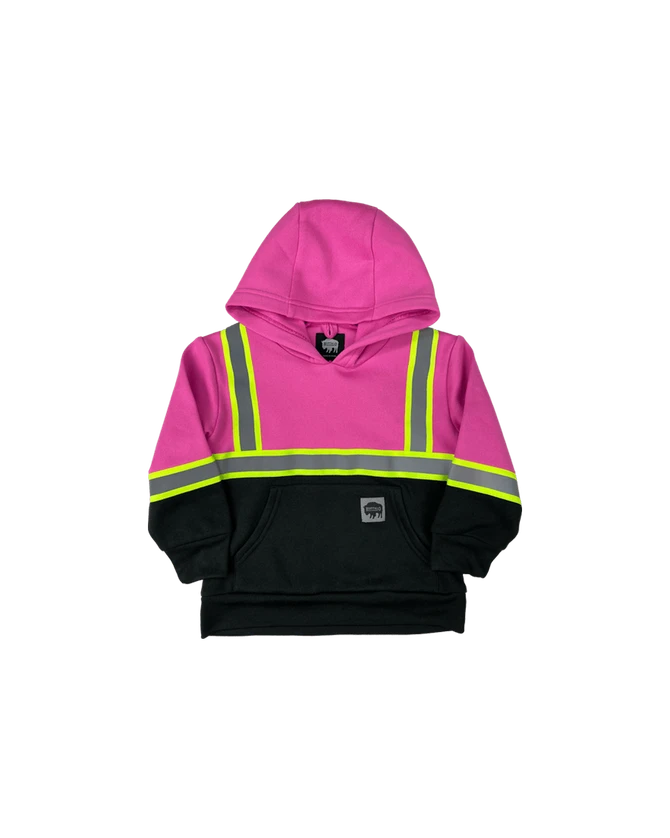 Buffalo Outdoors® | Kid's Hi Vis Pink Reflective Safety Hoodie