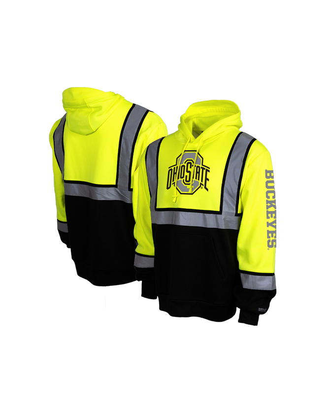 Ohio State Hi-Vis Safety Hooded Sweatshirt