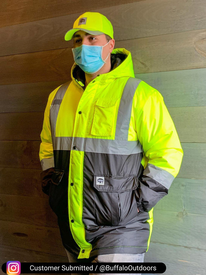 Buffalo Outdoors | Class 2 Hi Vis Safety Winter Parka