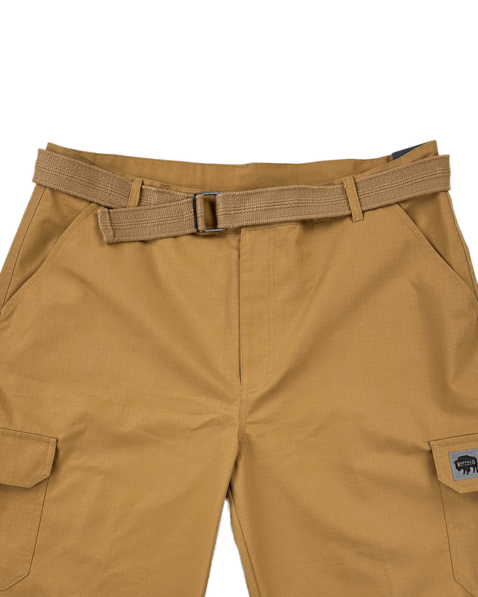 Men's Ripstop Cargo Shorts - British Khaki - Belt