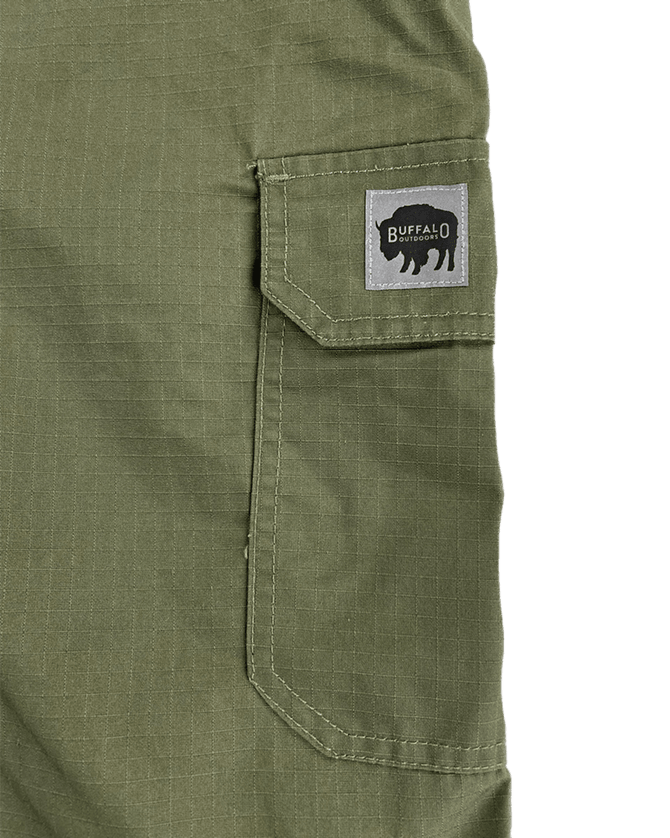 Men's Ripstop Cargo Shorts - Green - Pocket