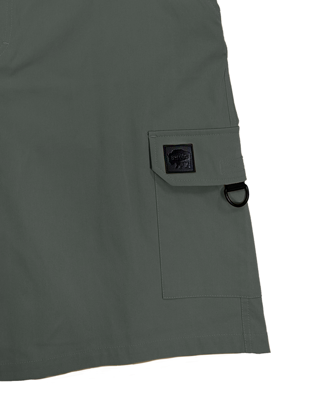 Men's Tech Cargo Short with Belt - Gunmetal - Pocket