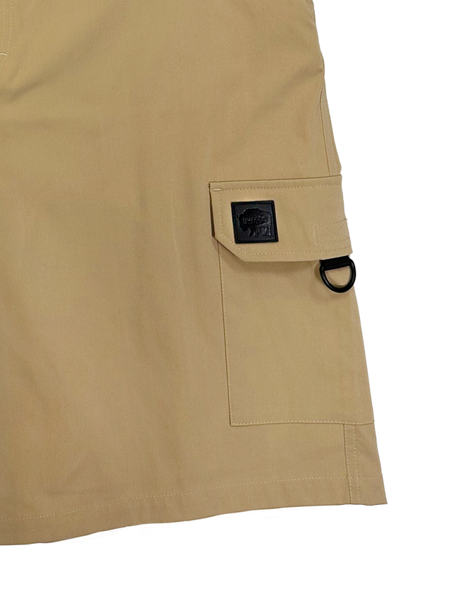 Men's Tech Cargo Short with Belt - Sand - Pocket