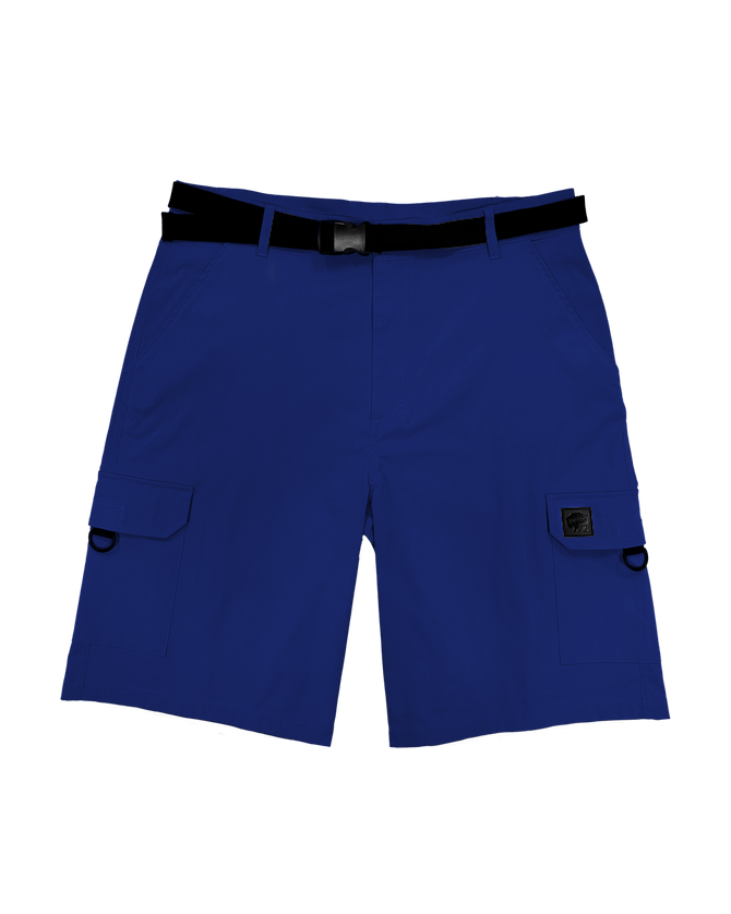 Men's Tech Cargo Short with Belt - Dark Cobalt - Font