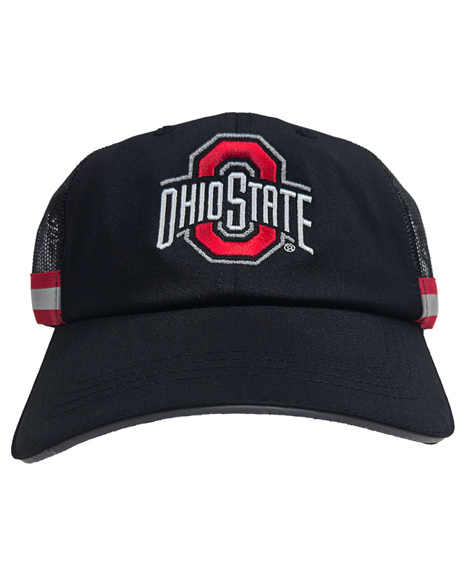 Ohio State Safety Reflective Snapback Hat - Front Ohio State Safety Reflective Snapback Hat - Front